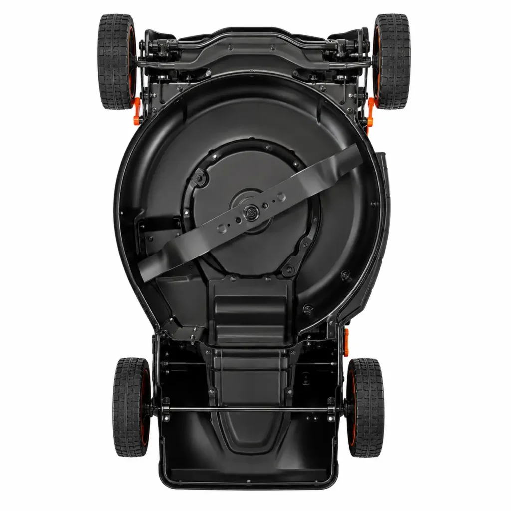 mowrix walk behind lawn mower with collection bag23